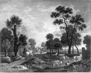 Landscape with Horsemen and Cattle